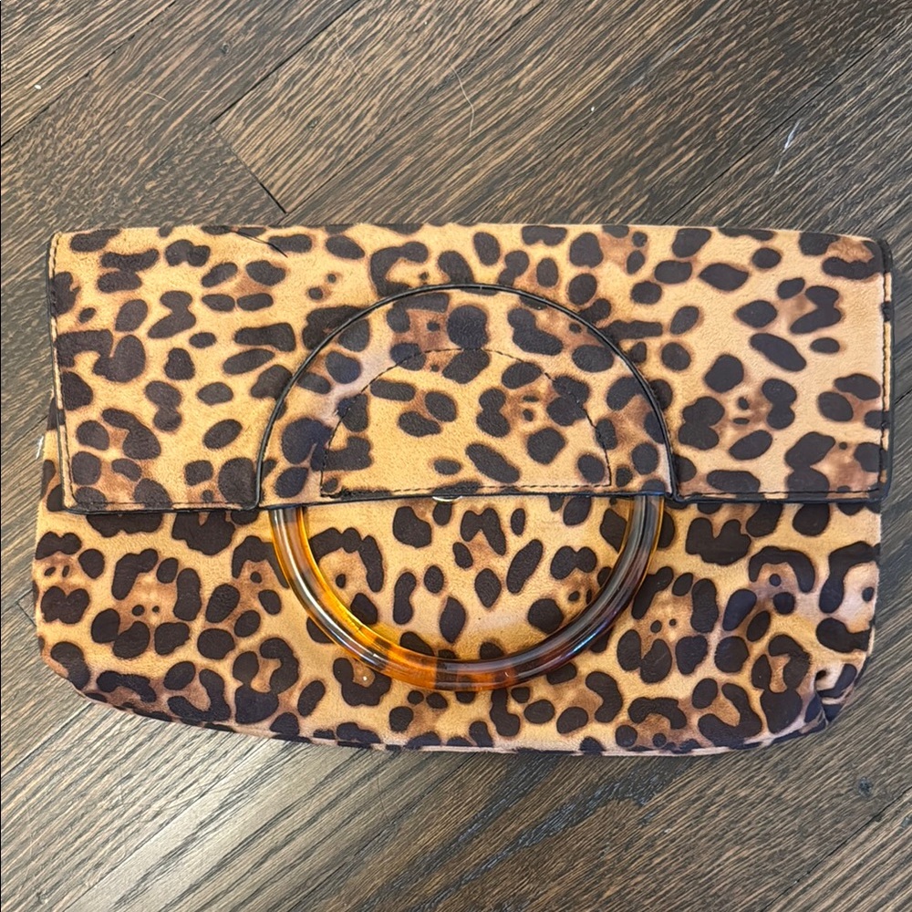 leopard print clutch